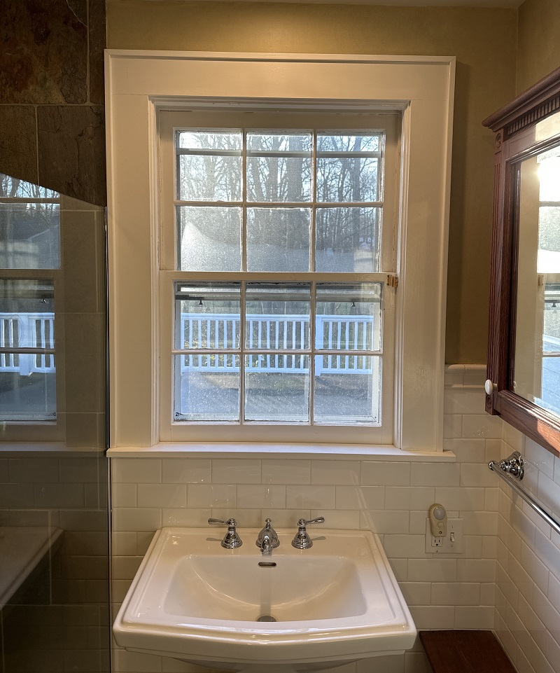 Bathroom double hung window replacement